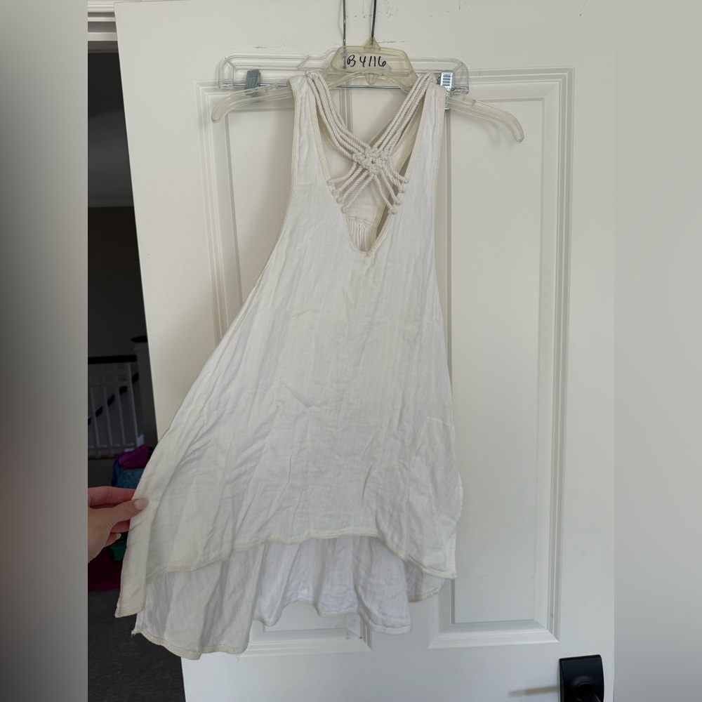Free People Nautical Linen Top